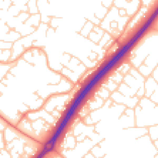 Daytime road noise heatmap for MK4 1DB