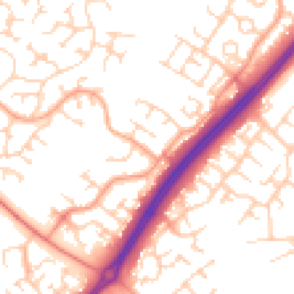 Daytime road noise heatmap for MK4 1DE