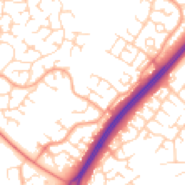 Daytime road noise heatmap for MK4 1DG