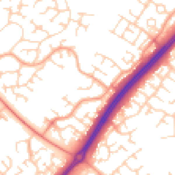 Daytime road noise heatmap for MK4 1DH