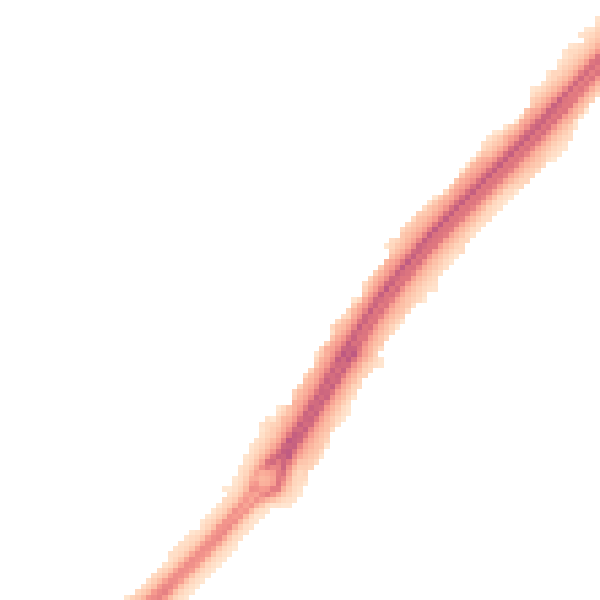 Night-time road noise heatmap for MK4 1DJ