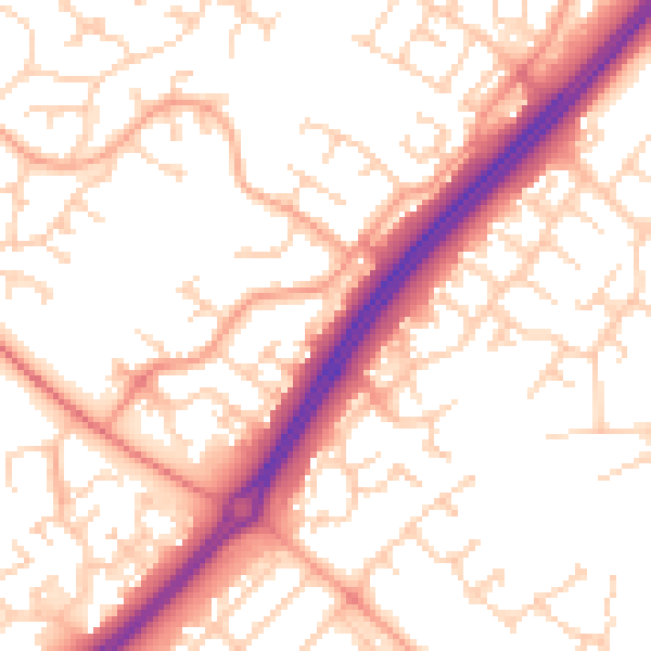 Daytime road noise heatmap for MK4 1DL