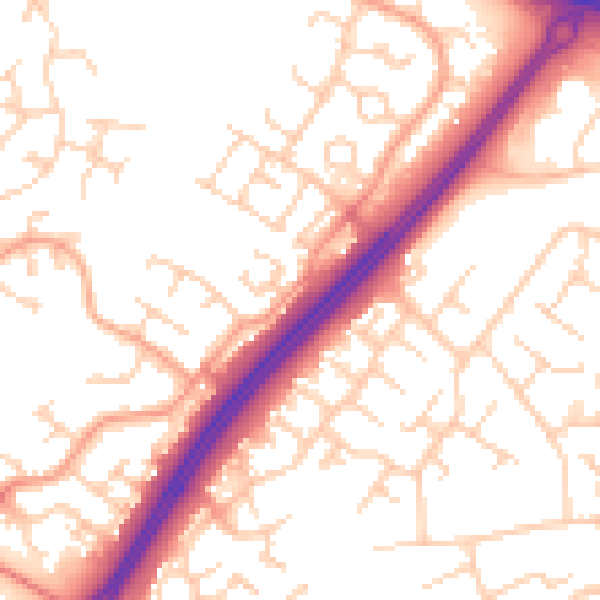 Daytime road noise heatmap for MK4 1EL