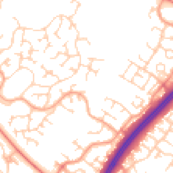 Daytime road noise heatmap for MK4 1HB