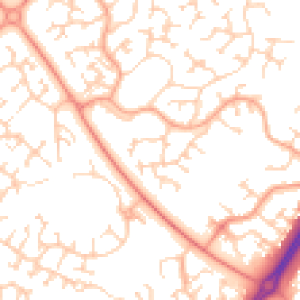 Daytime road noise heatmap for MK4 1JF