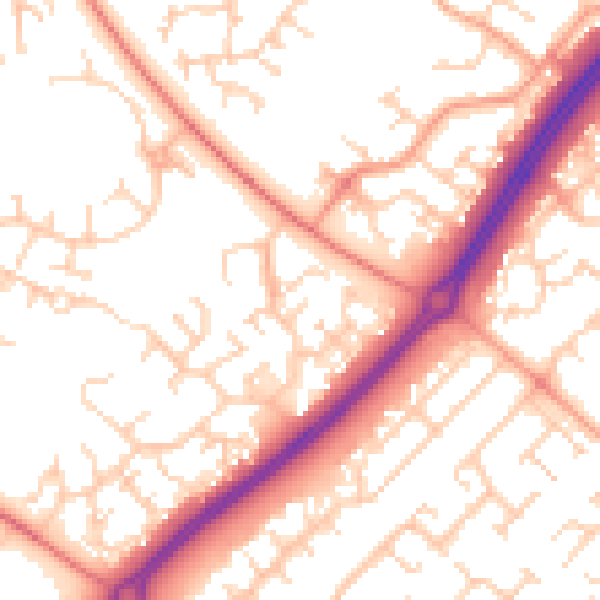 Daytime road noise heatmap for MK4 2BH