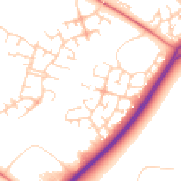 Daytime road noise heatmap for MK4 3AJ