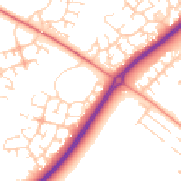 Daytime road noise heatmap for MK4 3AL