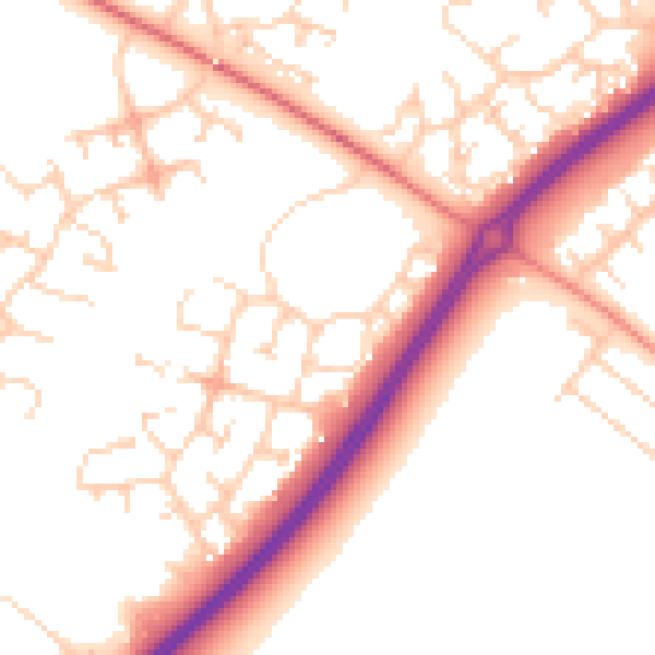 Daytime road noise heatmap for MK4 3AN