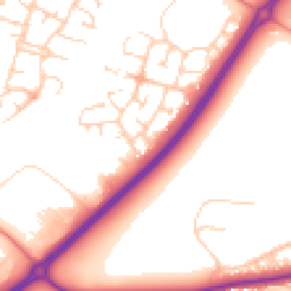 Daytime road noise heatmap for MK4 3BD