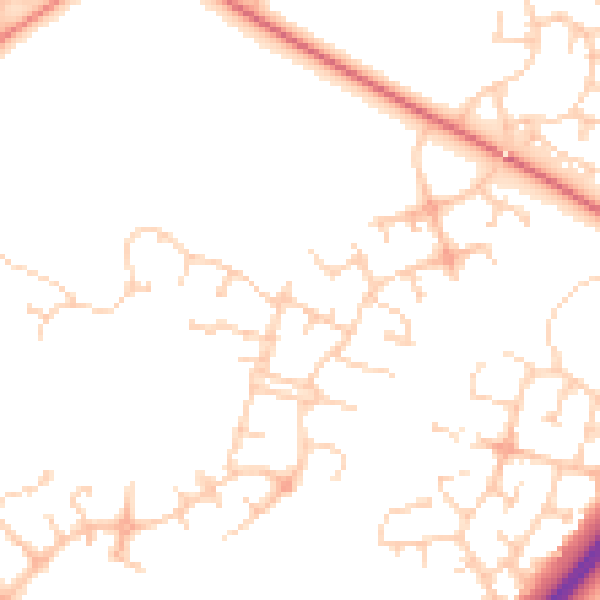 Daytime road noise heatmap for MK4 3BJ