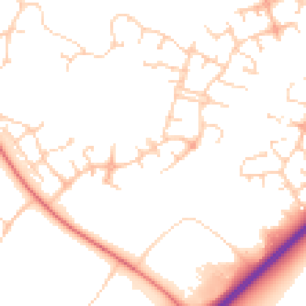 Daytime road noise heatmap for MK4 3EQ