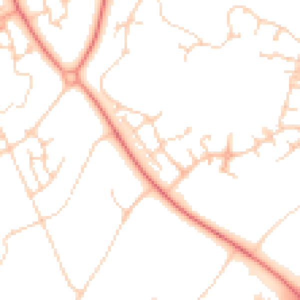 Daytime road noise heatmap for MK4 3FQ