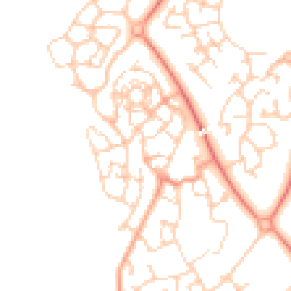 Daytime road noise heatmap for MK4 4AJ