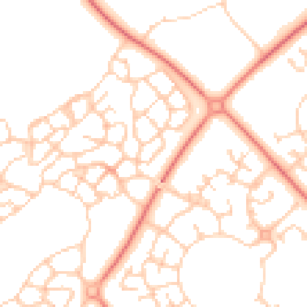 Daytime road noise heatmap for MK4 4BW