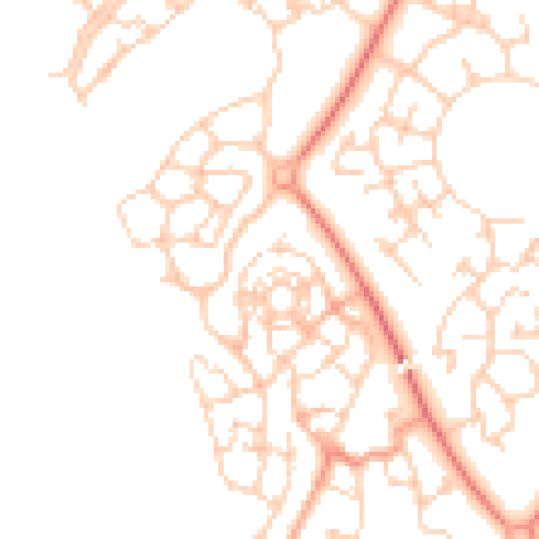 Daytime road noise heatmap for MK4 4BZ