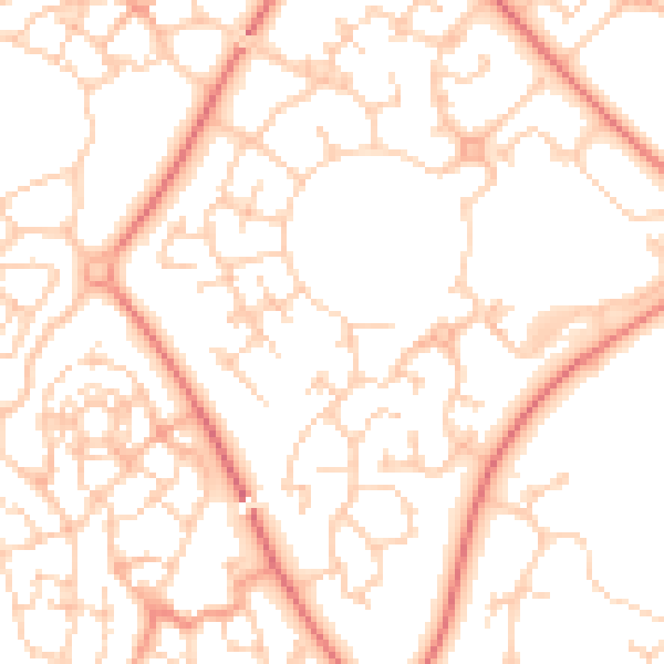 Daytime road noise heatmap for MK4 4FQ