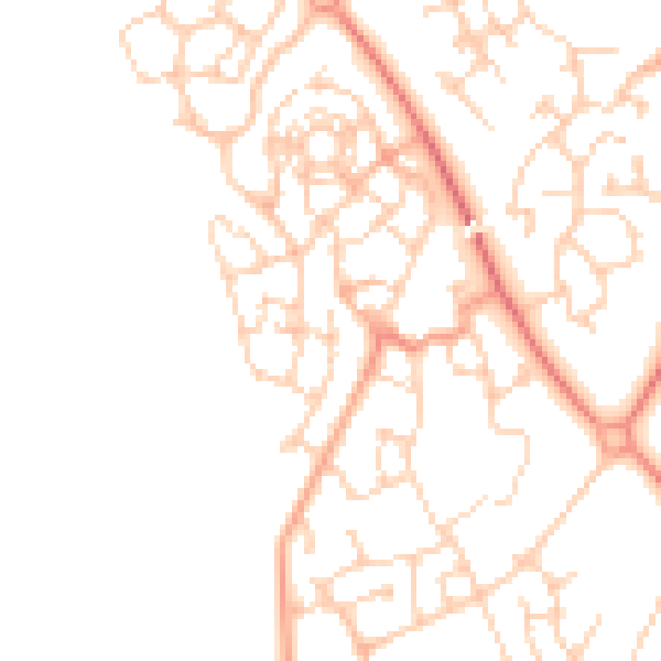 Daytime road noise heatmap for MK4 4HH