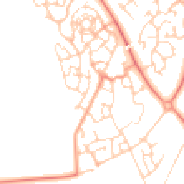Daytime road noise heatmap for MK4 4HQ