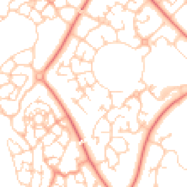 Daytime road noise heatmap for MK4 4JX