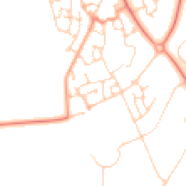 Daytime road noise heatmap for MK4 4NN