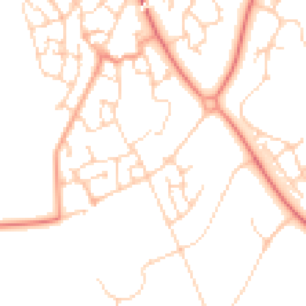 Daytime road noise heatmap for MK4 4NR
