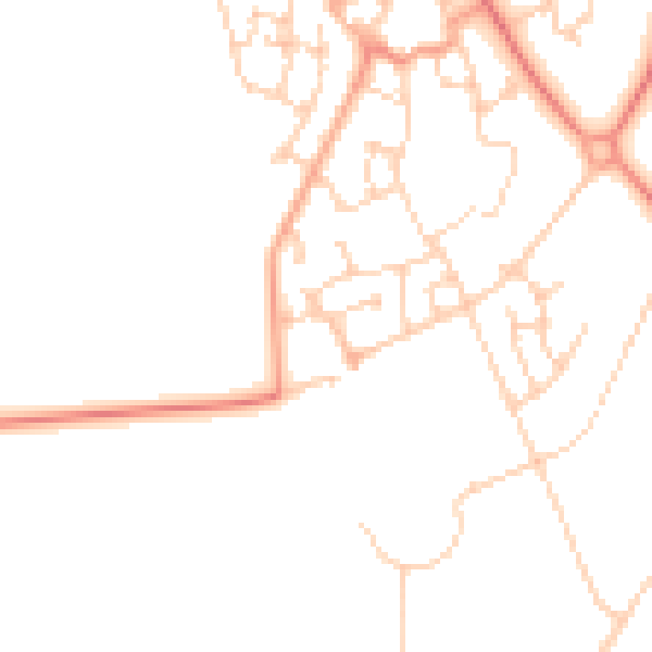 Daytime road noise heatmap for MK4 4NS
