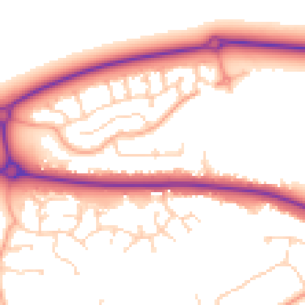 Daytime road noise heatmap for MK40 4UP