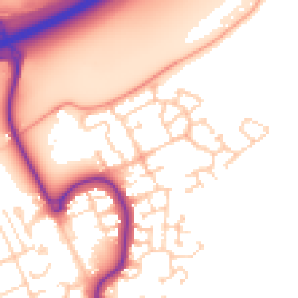 Daytime road noise heatmap for MK42 0FU