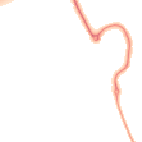 Night-time road noise heatmap for MK42 0SZ