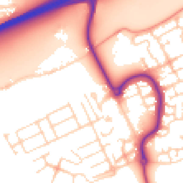 Daytime road noise heatmap for MK42 0UH