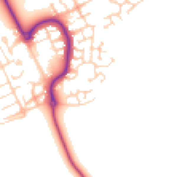 Daytime road noise heatmap for MK42 0WN