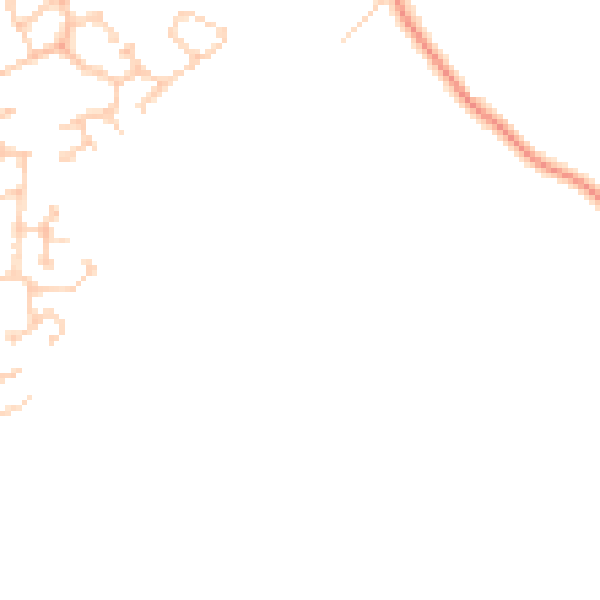 Daytime road noise heatmap for MK42 0ZL