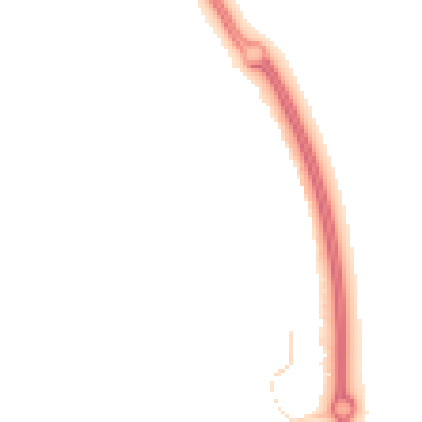 Night-time road noise heatmap for MK42 6BN