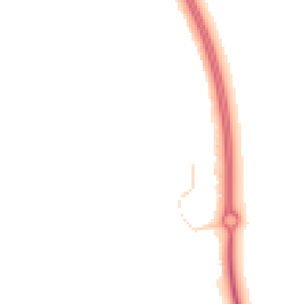 Night-time road noise heatmap for MK42 6BZ