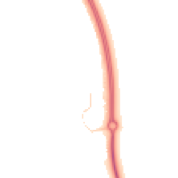 Night-time road noise heatmap for MK42 6DJ