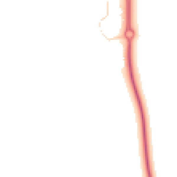 Night-time road noise heatmap for MK42 6EF