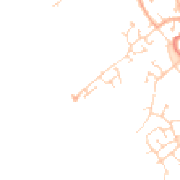 Daytime road noise heatmap for MK42 6EU