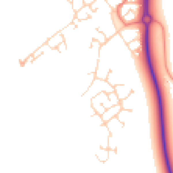 Daytime road noise heatmap for MK42 6FF