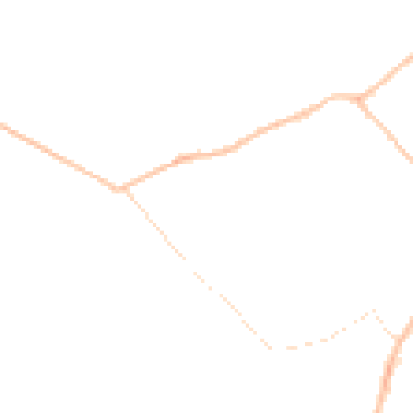 Night-time road noise heatmap for MK42 7DX