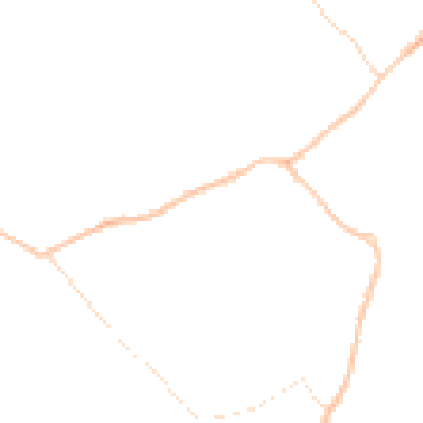 Night-time road noise heatmap for MK42 7EG