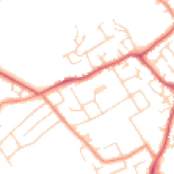 Daytime road noise heatmap for MK42 7FA