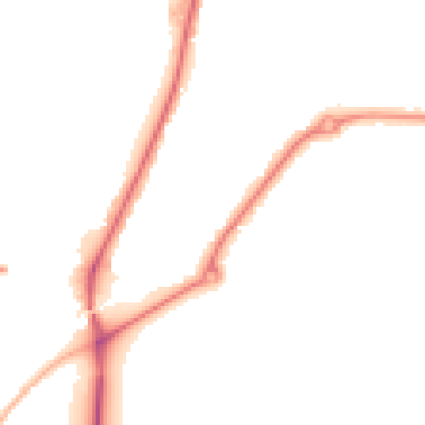 Night-time road noise heatmap for MK42 9EB