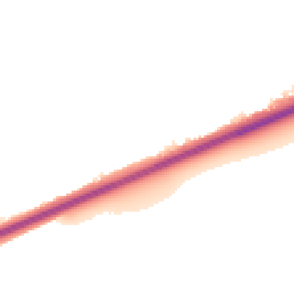 Night-time road noise heatmap for MK42 9GG