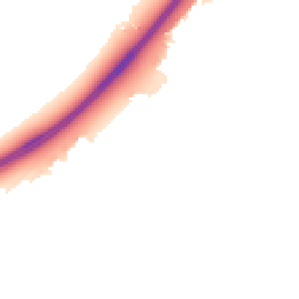 Night-time road noise heatmap for MK43 0AF