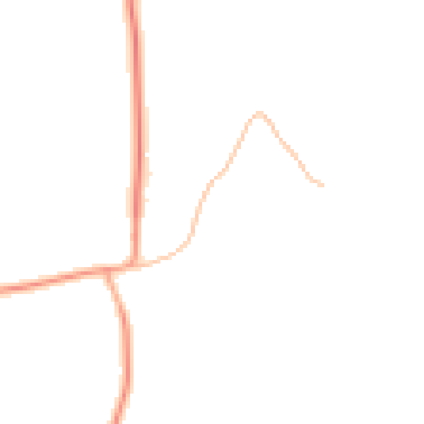 Daytime road noise heatmap for MK43 0AX