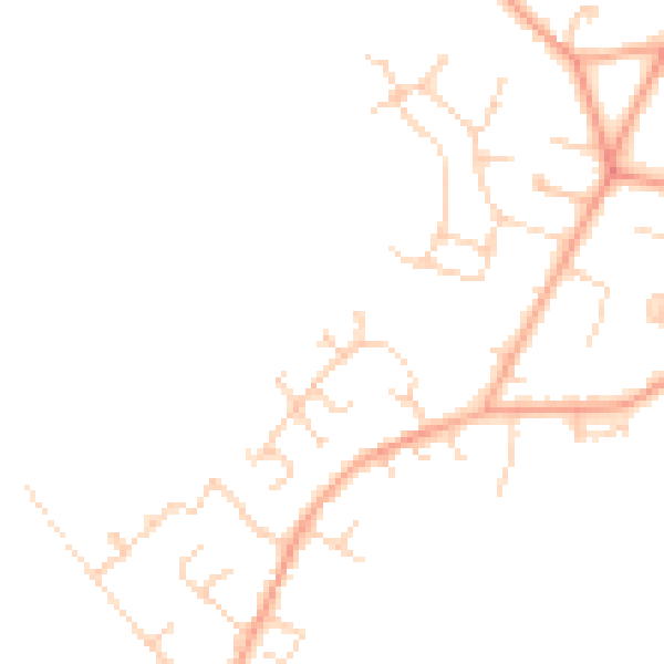 Daytime road noise heatmap for MK43 0GJ
