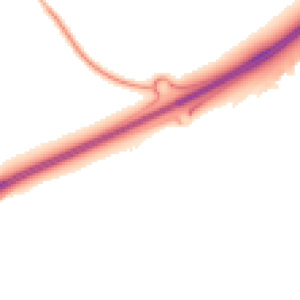 Night-time road noise heatmap for MK43 0GU