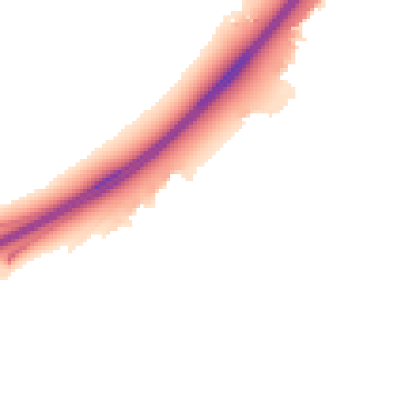 Night-time road noise heatmap for MK43 0JY