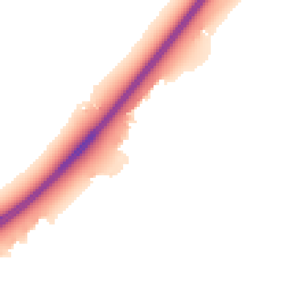 Night-time road noise heatmap for MK43 0LL